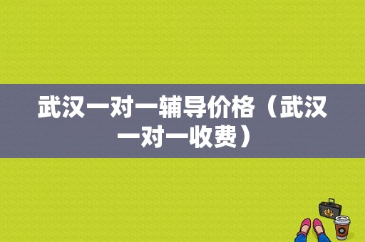 武汉一对一辅导价格（武汉一对一收费）