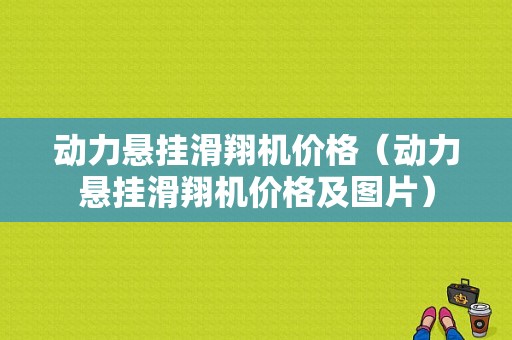 动力悬挂滑翔机价格（动力悬挂滑翔机价格及图片）-图1