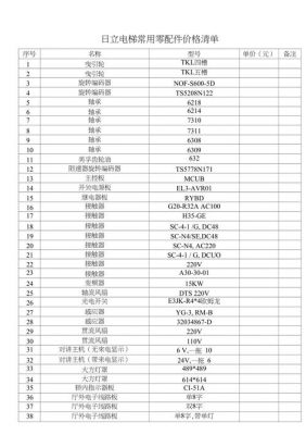 曰立电梯价格（日立电梯1000公斤价格）