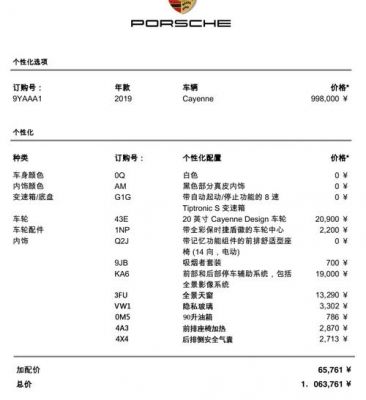 欧规卡宴价格（卡宴欧美售价）