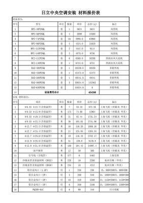 曰立空调价格（日立空调价格报价表）