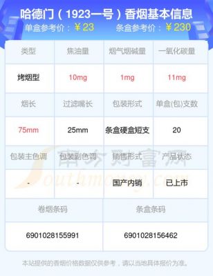 哈德门价格（哈德门价格一览表2023）-图2