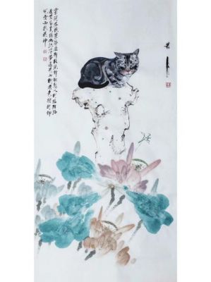 黄月画价格（黄月花鸟画）